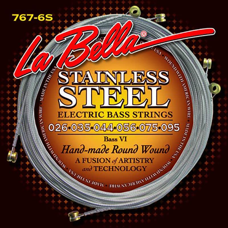 La Bella 767-6S Bass VI 6-String Round Wound Bass Strings (26-95) image 1