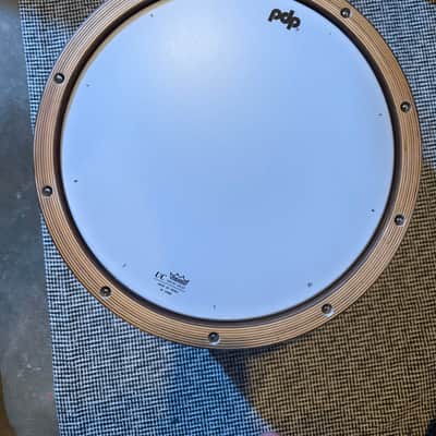 PDP Limited Edition Dark Stain Maple and Walnut Snare with Walnut Hoops 14X7.5in image 3