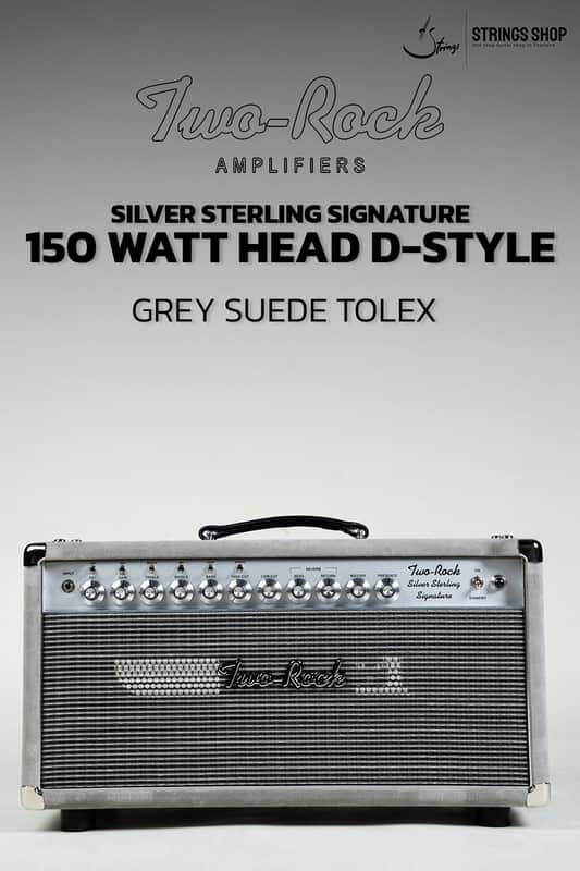 Two-Rock Silver Sterling Signature 150W Head, 230V - Grey Suede image 1