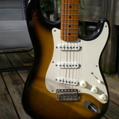 Fender Stratocaster 57 reissue 1997 - two tone image 11