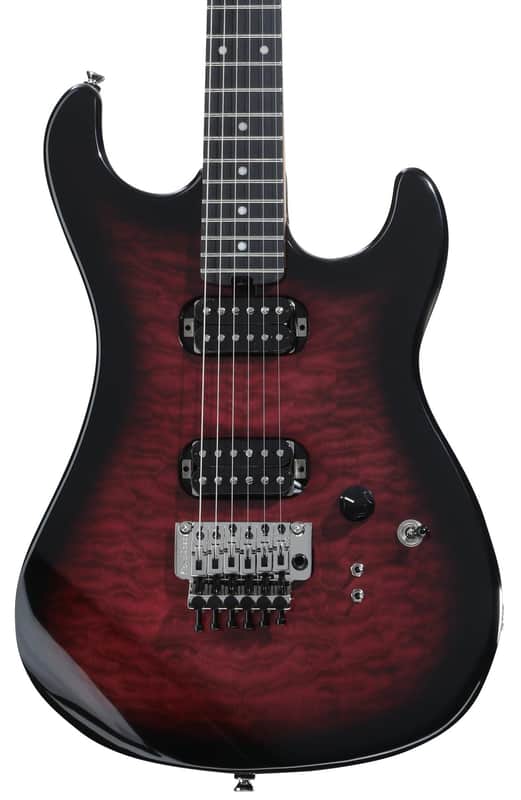 Kramer The 84 HH Quilt Electric Guitar - Magenta image 1