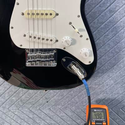 Squier Stratocaster Mini Piano Black KILLER FLAME MAPLE NECK! In-USA Setup and Fret Polish image 18