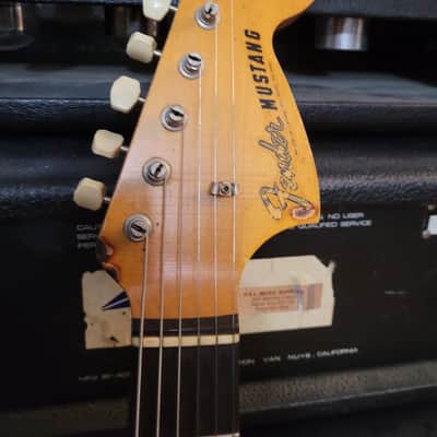 Fender Mustang Guitar with Rosewood Fretboard 1964 - 1969 - Dakota Red image 5
