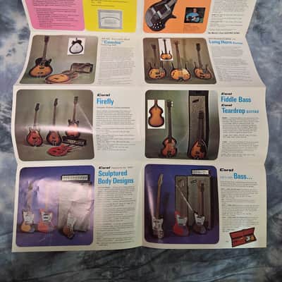 Vintage RARE 1968 Danelectro Coral Firefly Complete Guitar Amp Catalog Case Candy image 3