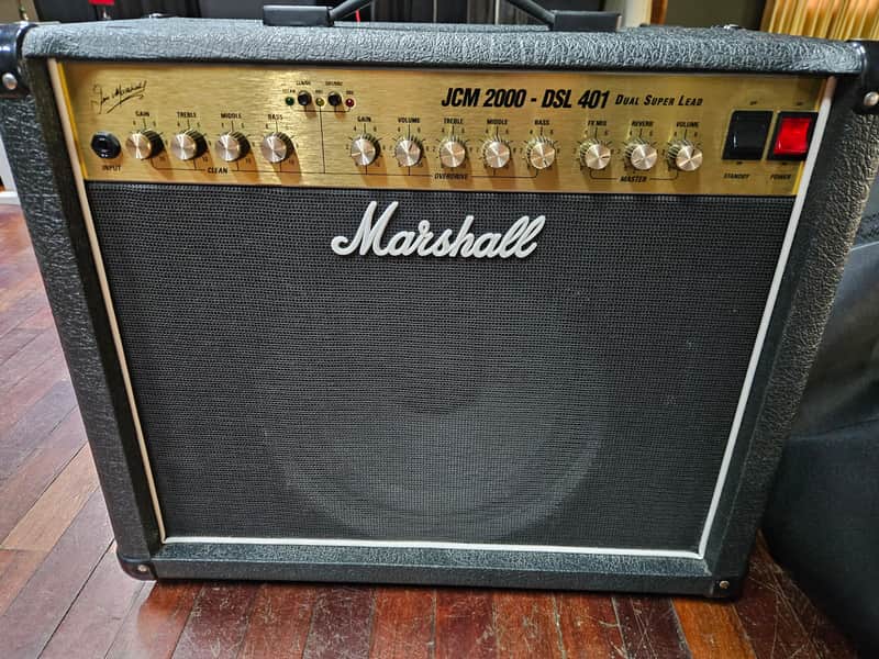 Marshall JCM 2000 DSL 401 Dual Super Lead 2-Channel 40-Watt 1x12" Guitar Combo 2000s - Black image 1
