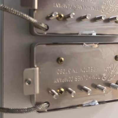 Tom Holmes H450 H455 Humbucker Pickup Set - Aged Nickel parts image 8