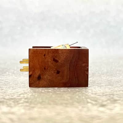 Denon DL-103 LCII Cartridge in Germany made Stanley Engineering Carpathian Elm wood body Lead Shot/Epoxy Potting image 7