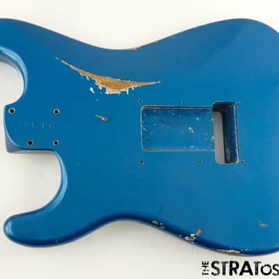 Fender USA Custom Shop Custom Strat Pro 2025 Relic BODY Aged Lake Placid Blue image 4