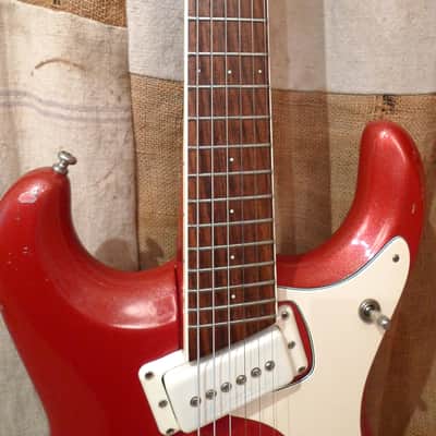 Mosrite Model 88 1988 Sparkle Red image 6