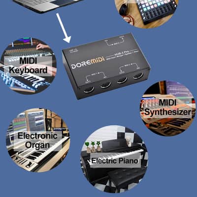 DOREMiDi MIDI HUB-3 Pro Supports Connecting MIDI DIN Devices To Computers MIDI Port Routing and MIDI Message Filtering image 5
