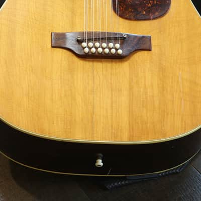 1968 Gibson 12-String B-45 Acoustic Guitar Natural + GB image 5
