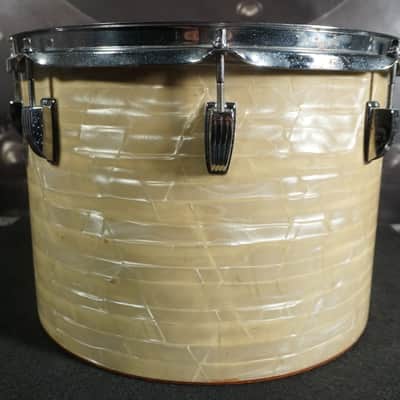 Ludwig Concert Tom 14" Diameter x 10" Depth 1970s - White Perloid image 3