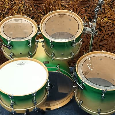 Spaun USA Custom Maple Shell Pack in Green Fade – 20″,10″,12″,15″ & 13″SN image 16