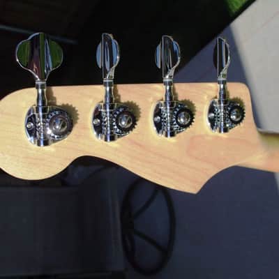 warmoth pj jazz 2017 Sonic Blue EMG Geezer Butler pickups hipshot kickass bridge image 8
