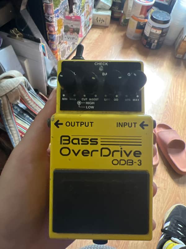 Boss ODB-3 Bass OverDrive (Silver Label) 1994 - Present - Yellow image 1