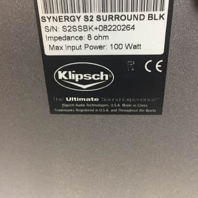 KLIPSCH Synergy S2 Surrounds Speakers 100 Watts Pair W/ Covers - W/ Excellent Sounds image 7
