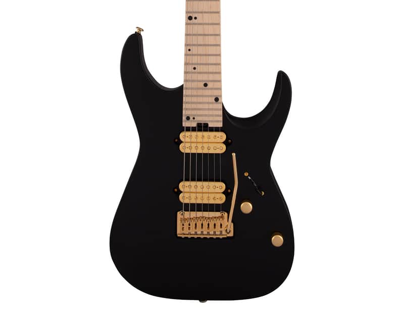 Used Charvel Angel Vivaldi Signature DK24-7 Nova - Satin Black w/ Maple FB image 1