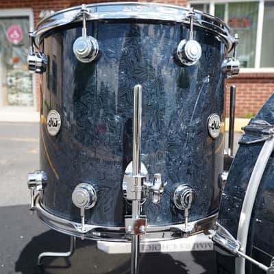 DW USA Collectors Series - Ebony Chaos - 4pc Pure Maple SSC Shell Pack With Ring's (DW - Limited Finish) image 17