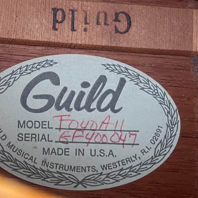 Guild F-40 1987 with pick up - Natural image 3
