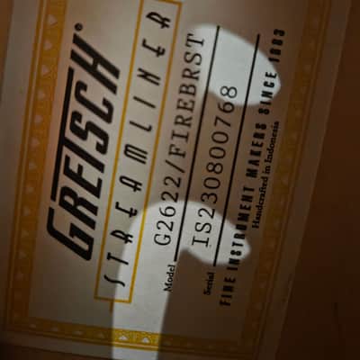 Gretsch G2622 Streamliner Center Block Double-Cut V-Stoptail Fireburst image 6