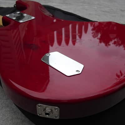 Musicman StingRay 5 string bass H 1993 Candy Red image 20