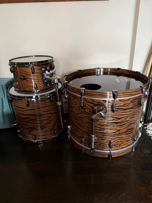 Yamaha Live Custom Hybrid Oak 3pc Drum Set Natural MINT image 1