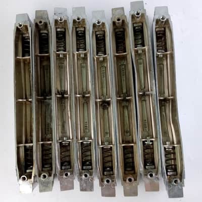 Ludwig 8x Imperial Bass Drum Lugs 6 3/8" Vintage 50s Chrome Part #2206 Snare/Tom image 3