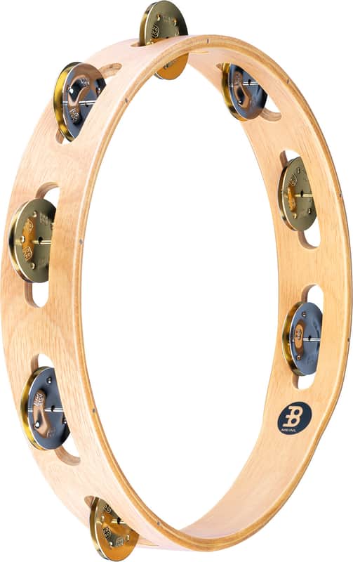 Meinl TA1M-SNT Wood Single Row Tambourine image 1