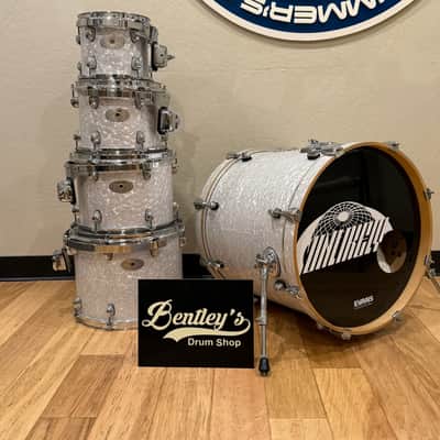 Premier Artist Series 5-Piece 8/10/12/14/22 Birch Drum Kit Set in White Marine Pearl (Rm4) image 1