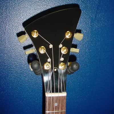 Gibson Moderne repro string guides in polished brass, by Bennett Music Labs image 4