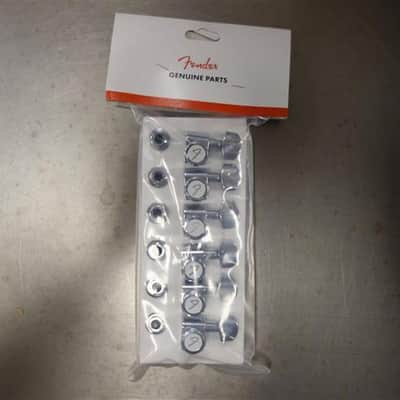 Fender Locking Stratocaster/Telecaster Staggered Tuning Machines (Polished Chrome) (6) image 1