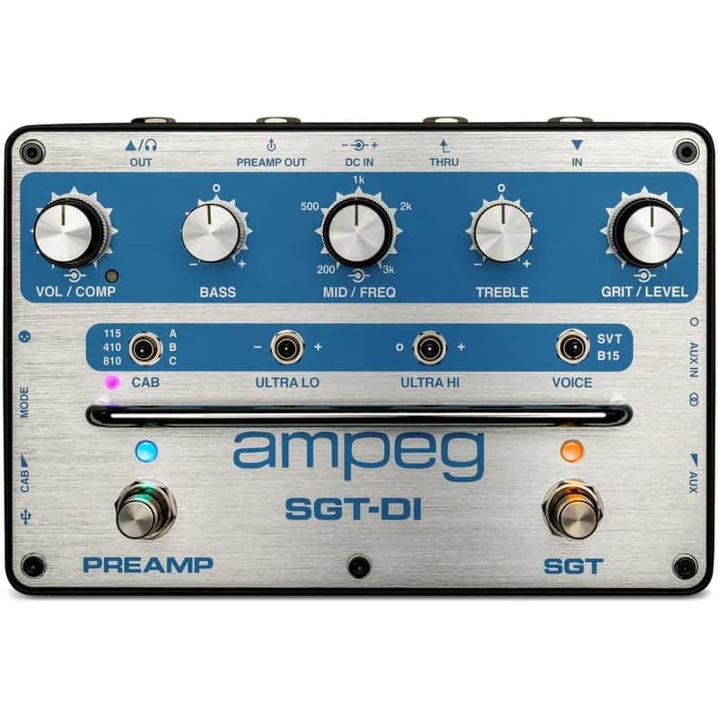 Ampeg SGT-DI Blue Line Anniversary Edition Bass DI Pedal image 1