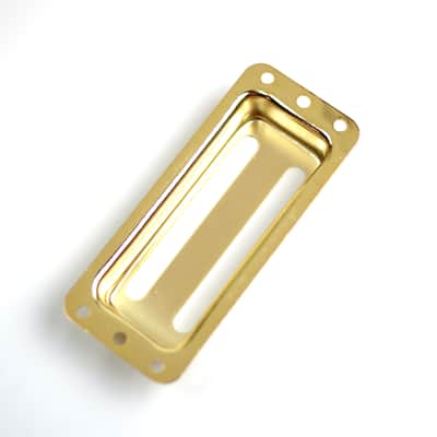 Two slot "Gold Foil" deArmond harmony Style Pickup Cover ,Gold Plated (2) image 8