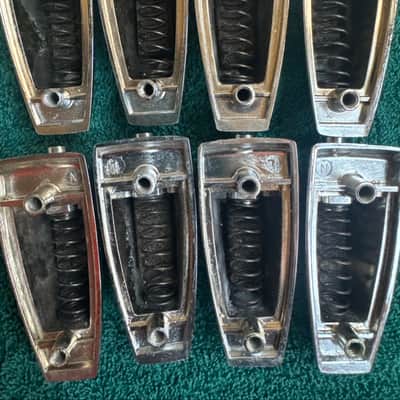 Ludwig Lot of 8 Vintage Large Classic Bass Drum or Tom Lugs - Chrome L#1 80s - Chrome image 7