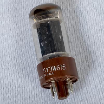 Vintage GE 5Y3WGTB/ 6987 JAN Rectifier Tube – Tests Like NOS – USA Made image 5