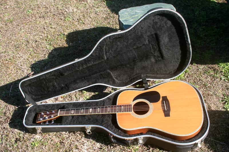 1975 Yairi YW-600 Dreadnought Guitar New Jacaranda Natural+Vintage Flight Case image 1