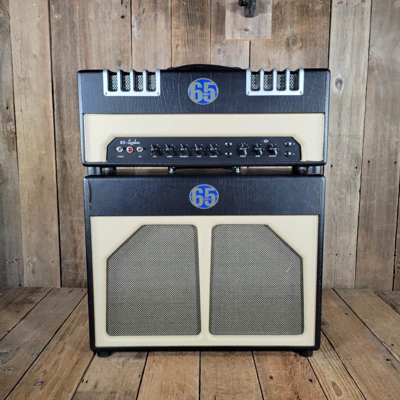 65 Amps London Head and 1x12 Cab - Black and Cream image 1