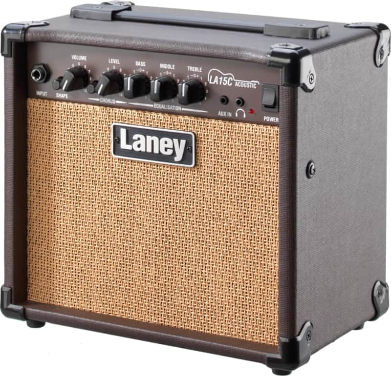 Laney LA15C 15W Acoustic Guitar Combo Amp With 2x5" Speakers Chorus EQ Aux-In Headphone Out image 1
