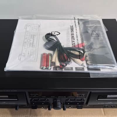 TEAC W-1200 Double Cassette Deck Player 2018 - Present - Black image 2
