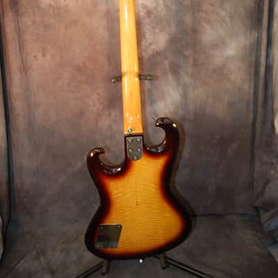 Video Demo 1967 Avalon AV-2 Shaggs Double Pickup Bass Guitar Pro Setup Original Hard Shell Case image 10