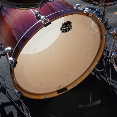 Mapex Armory Studioease 6pc Birch/Maple Shell Pack - Redwood Burst image 9