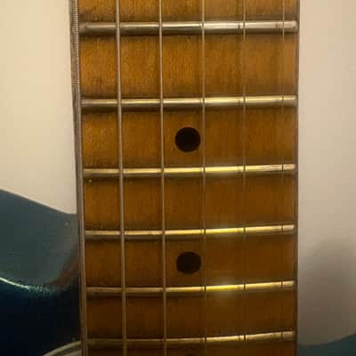 5lb 7oz Metallic Blue Tele Style Partscaster w/ Duncan Hot Rails by Nate's Relic Guitars image 16