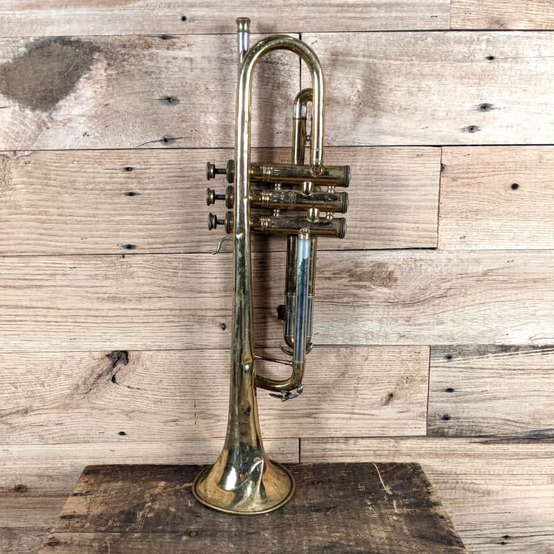 Buescher Aristocrat Model 207 Bb Trumpet 50's era needs work image 1