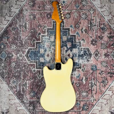 1966 Fender Duo Sonic Vintage Olympic White Electric Guitar W/ Original Case & Hangtag! image 6
