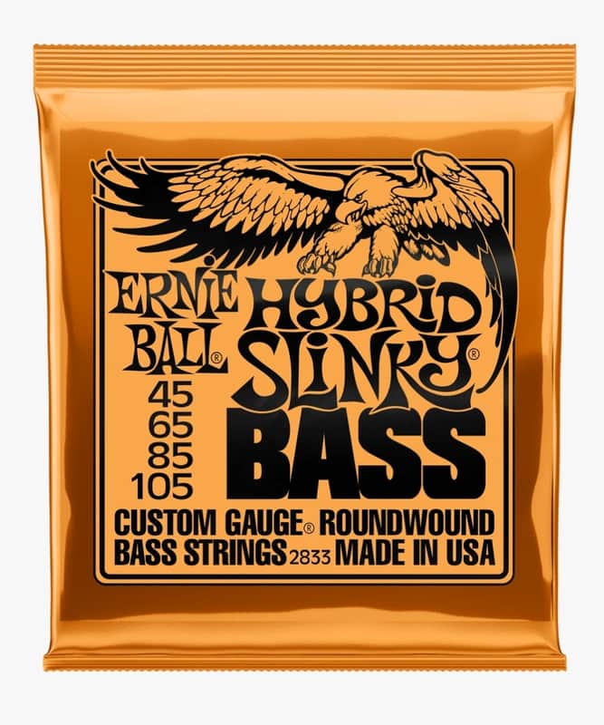 *3* Packs of Ernie Ball 2833 Hybrid Slinky Round Wound Electric Bass Strings (45-105) image 1