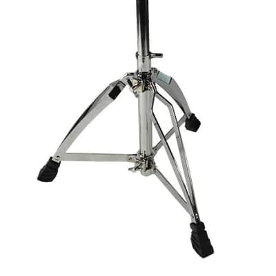 Zenison Drum Throne Seat Chrome Double Braced Height Adjustable Round Swivel image 1