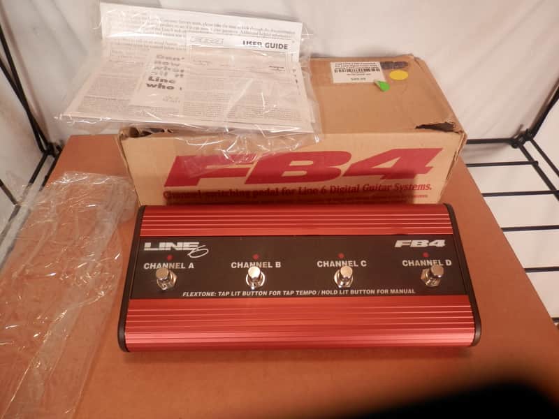 Line 6 FB4 4-Button Footswitch Channel Switching Pedal for Line 6 Guitar Systems image 1