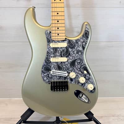 Unknown Custom S-Type Electric Guitar Champagne Metallic | Mighty Mite Robert Cray Neck | Lace Sensor Burgundy Pickups | DiMarzio DP226 Billy Corgan Bridge image 2