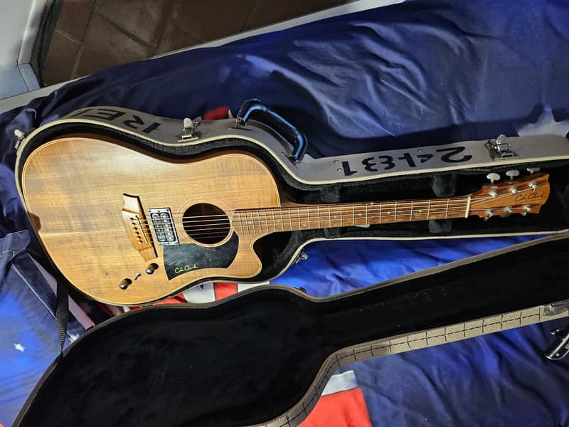Cole Clark Fat Lady FL2EC-RH-BLBL-Hum Blackwood Acoustic Electric Guitar Right-Handed w/ OHSC image 1