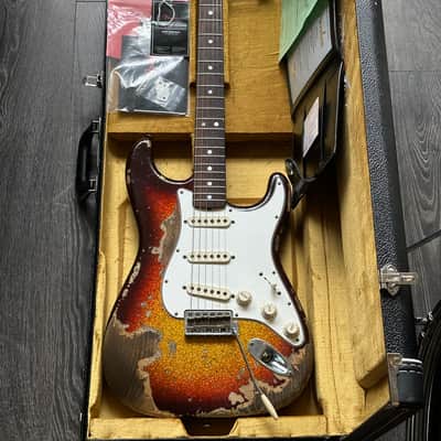 2024 Fender Stratocaster Super Heavy Relic 1965 Sunburst Sparkle Custom Shop image 11